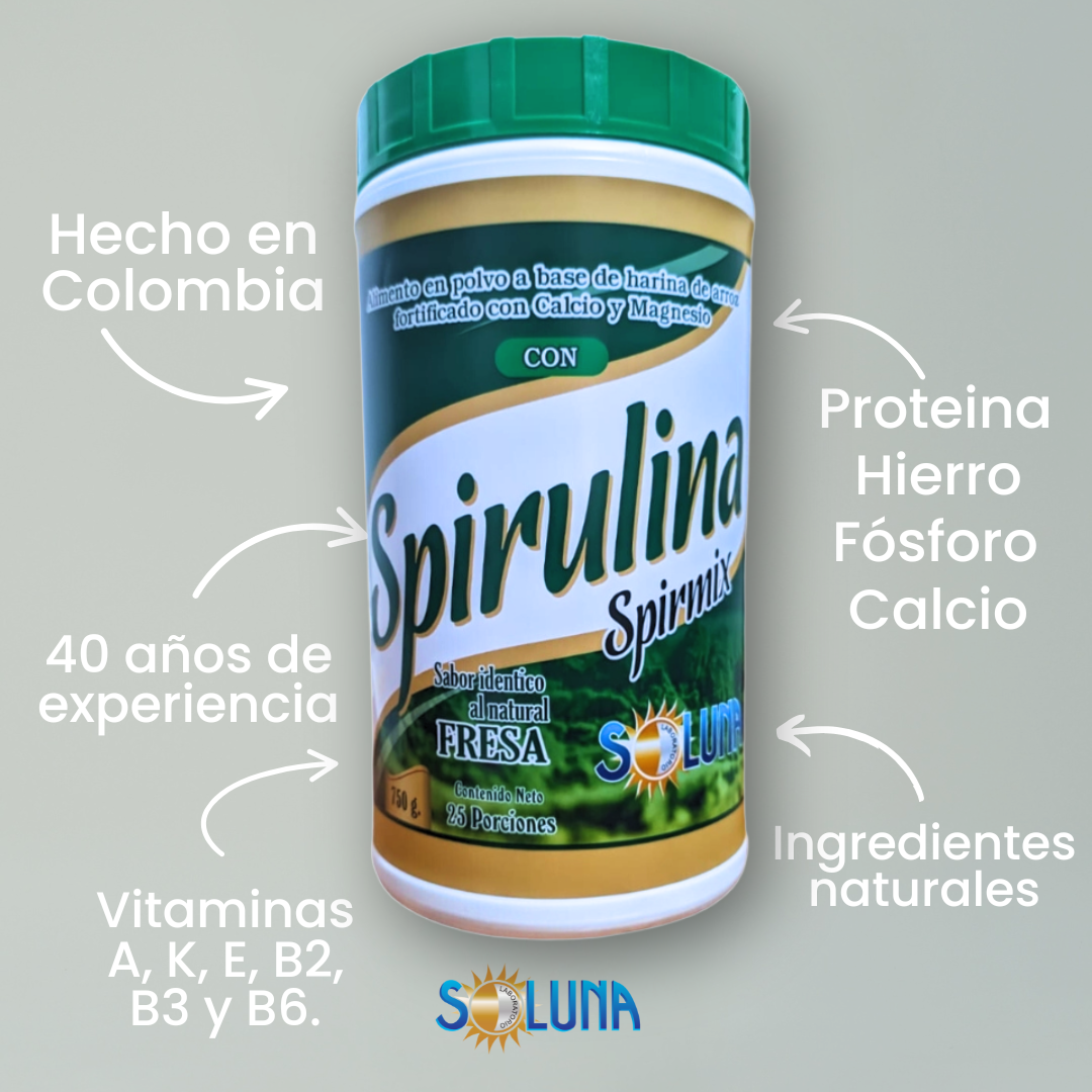 Malteada: Spirulina.