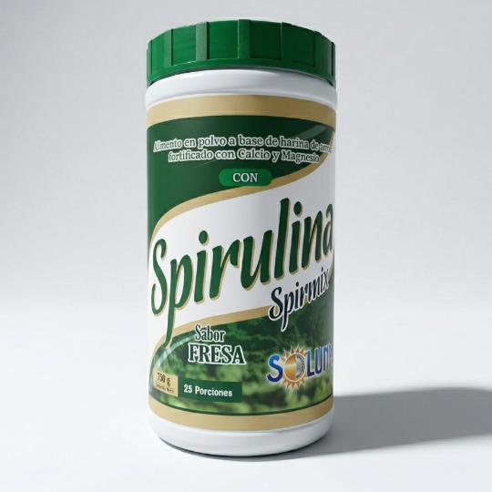 Malteada: Spirulina.
