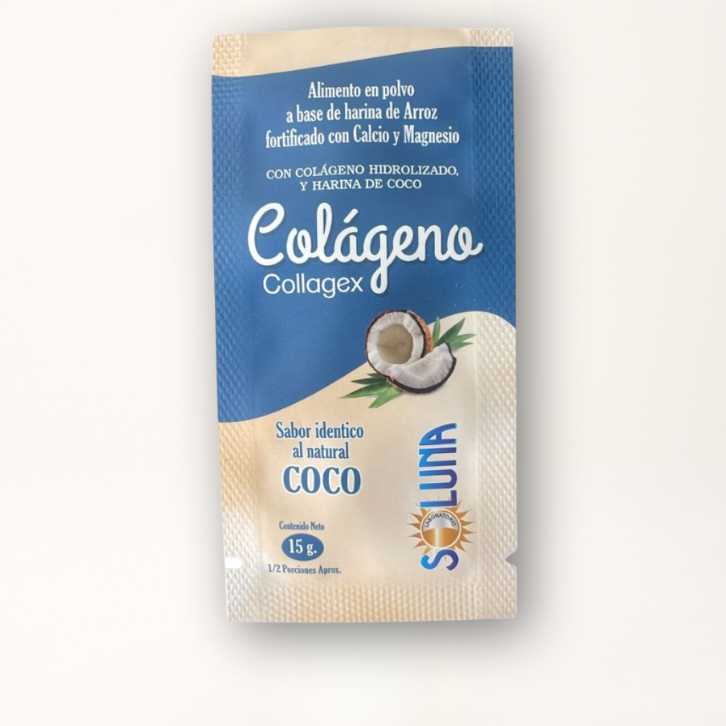 Alimento en polvo: Collagex Sachet. Colágeno.