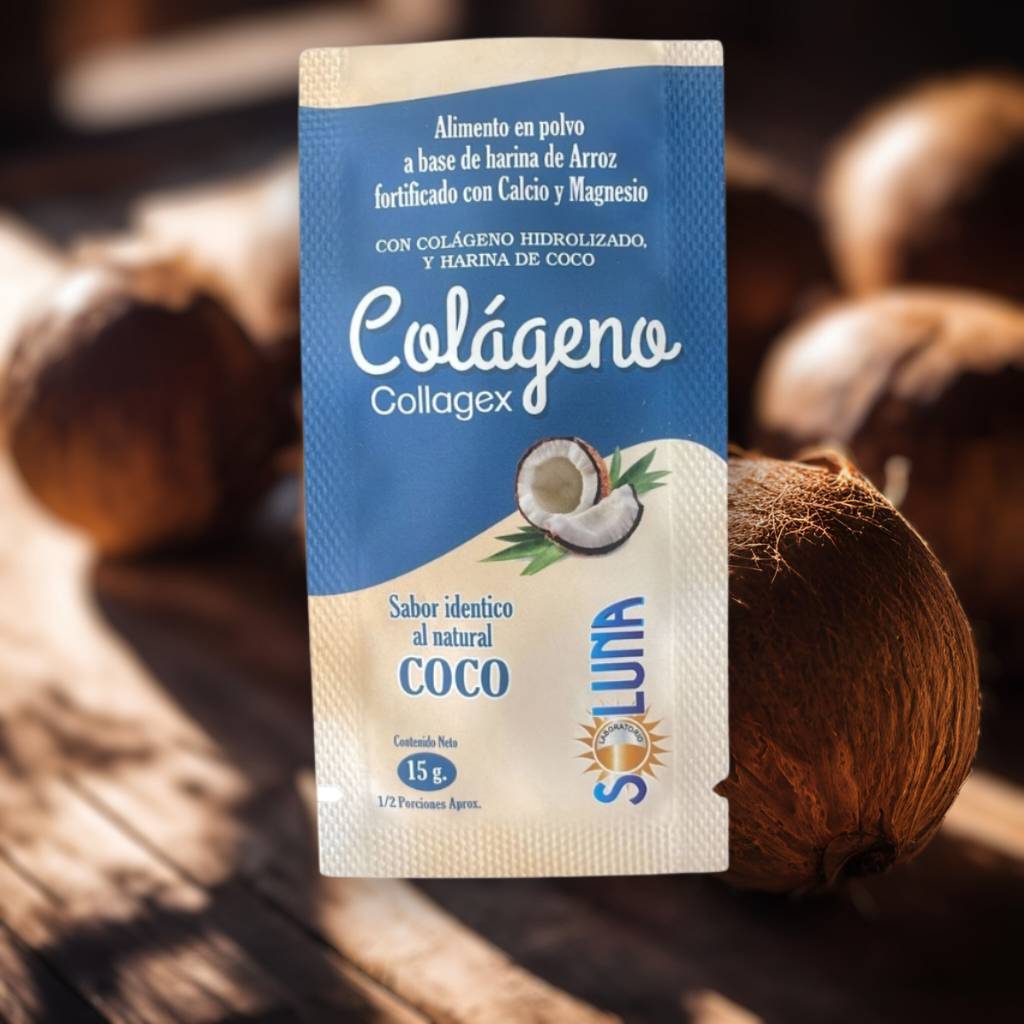 Alimento en polvo: Collagex Sachet. Colágeno.