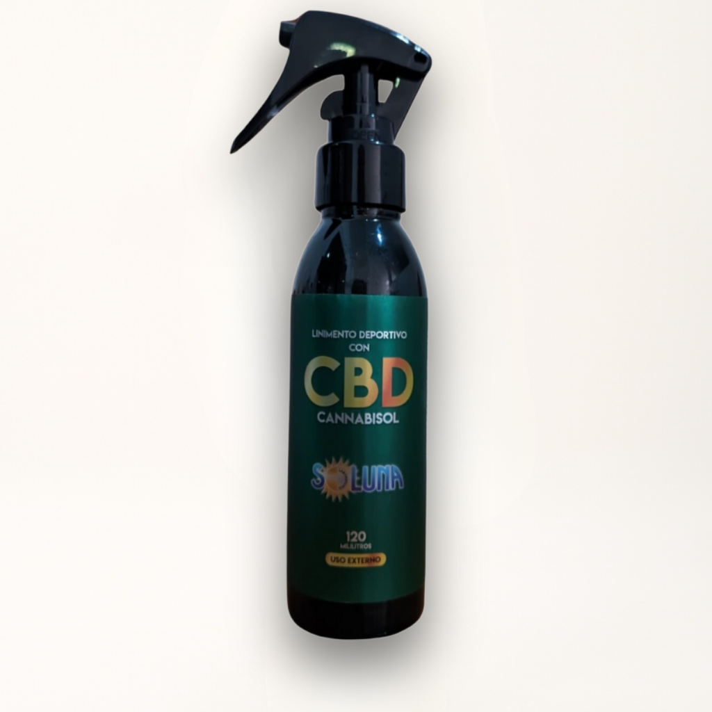 Linimento para masajes en las articulaciones. Con CBD cannabisol.