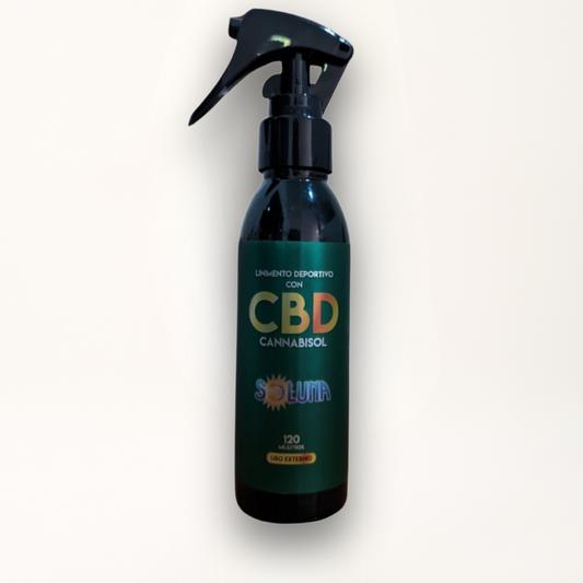 Linimento para masajes en las articulaciones. Con CBD cannabisol.