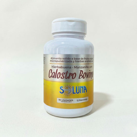 Alimento funcional Calostro Bovino. Soluna