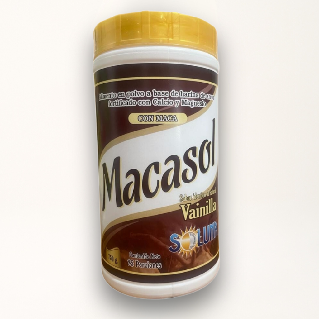 Malteada con maca. Macasol.