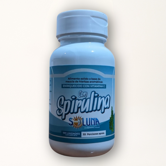 Alimento en discos. Spirulina.