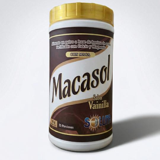 Malteada con maca. Macasol.