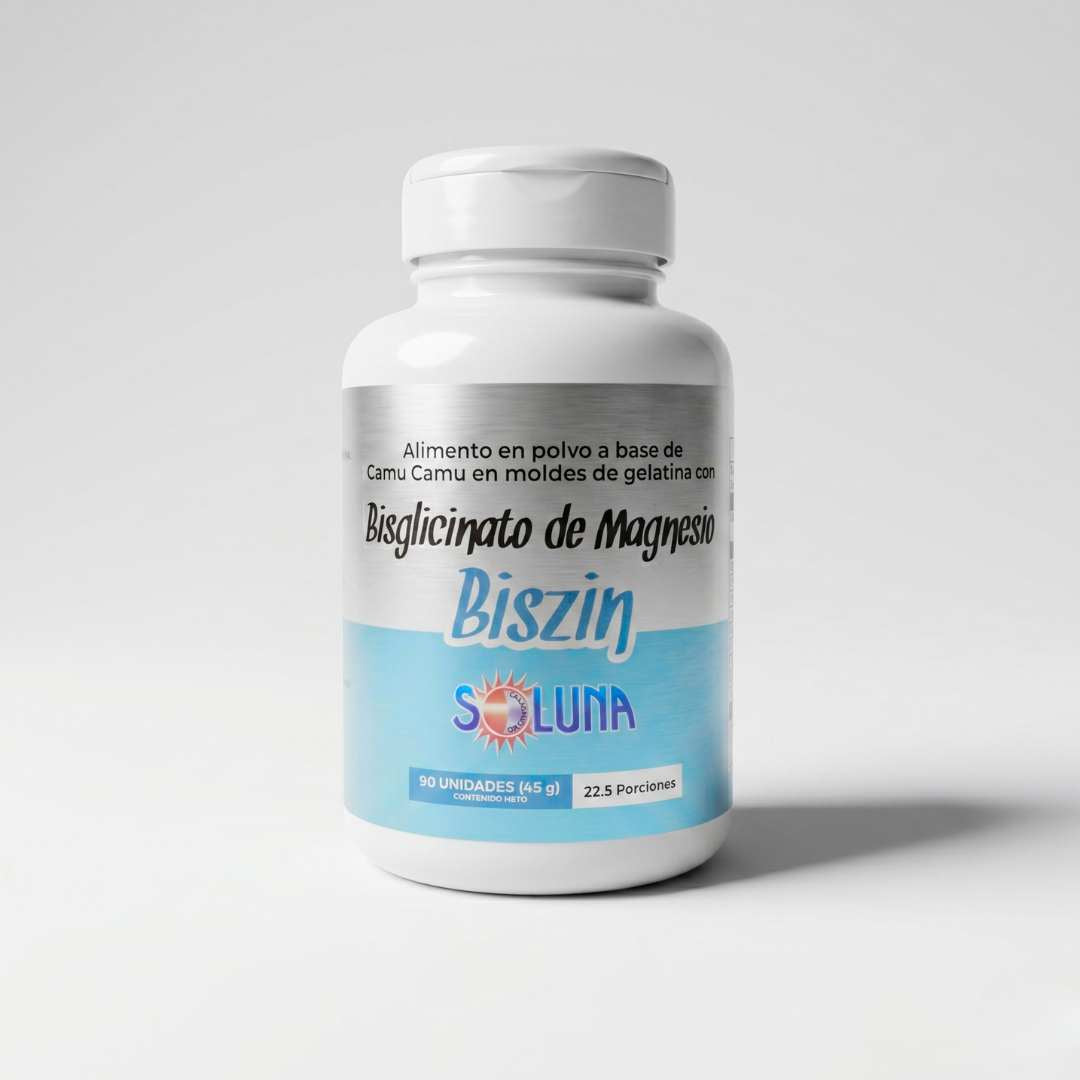Bisglicinato de Magnesio x60 cápsulas. BISZIN Soluna