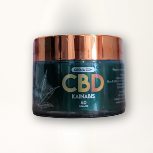 Crema para masajes con CBD Kainabis.